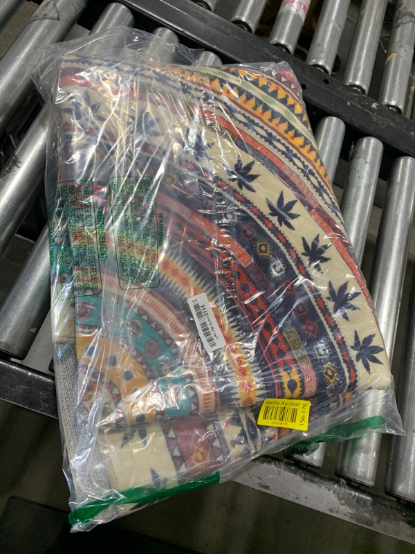 Photo 1 of 5ft Washable Round Rug Round Entryway Rug,Round Washable Rug,Non-Slip Soft Washable Rug Round Circle Pile Rug for Dining Room Table(5'x5',Multicolor)