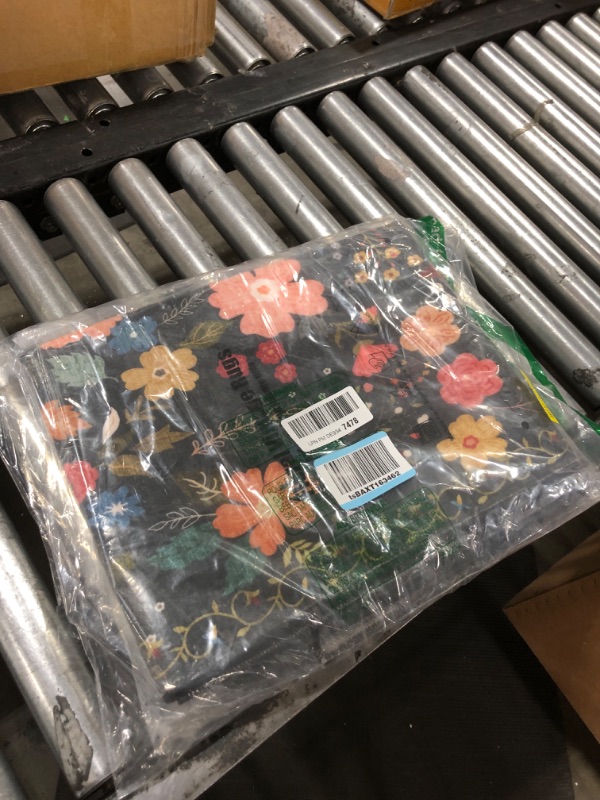 Photo 1 of Hallway Runner Rug 2X6, Washable Rug Non Slip Floral Vintage Kitchen Mats for Floor, Low Pile Kitchen Runner Rug Non-Shedding Area Rug Soft Touch Rug Runner Rug for Kitchen Bedroom, Black