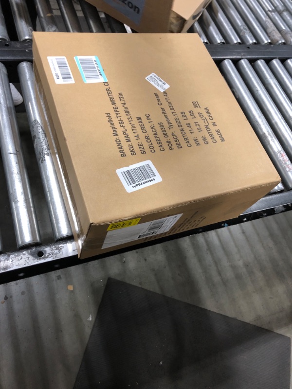 Photo 1 of Maplefield Classic Manual Typewriter, Antique Typewriting Machine, Vintage Typewriter Decor for Home or Office, Easy Setup, Fits Standard 8 x 11 Inch Paper Sheets (Cream)