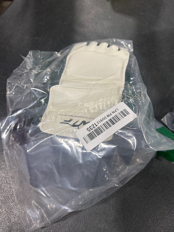 Photo 1 of LangRay Taekwondo Sparring Gear Foot Protector Karate Boxing Sparring Foot Guard, Martial Arts Protective Foot Gear for Kung Fu Punch Bag Kickboxing MMA Training, XS White