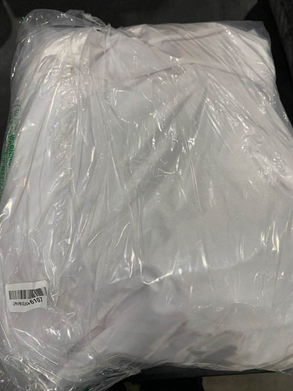 Photo 1 of CLAETF 10x10 Canopy Replacement Top for Pop Up Canopy Tent - 4 Drainage Holes,10x10ft Canopy top Suitable for Most of The Standard Canopy(top only,White)