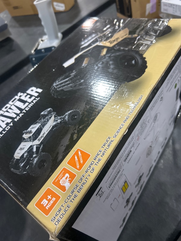 Photo 1 of Jiakora RC Cars Remote Control Car 1:12 Off Road Truck, Metal Shell LED Headlights Offroad Monster RC Truck, 4x4 All Terrain Hobby RC Cars Toys for Boys Kids Adults Gifts 8-12