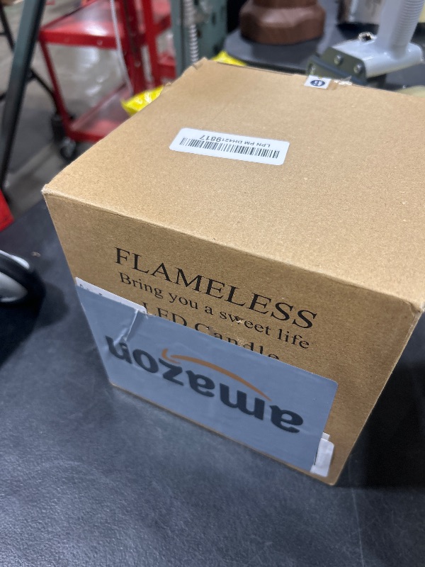 Photo 1 of Amagic 6"x6" Extra Large Flameless Candles with 3 Wicks, Battery Operated Candles with Remote Control and Timers, 6 inch Diameter LED Pillar Candles, Real Wax, Ivory