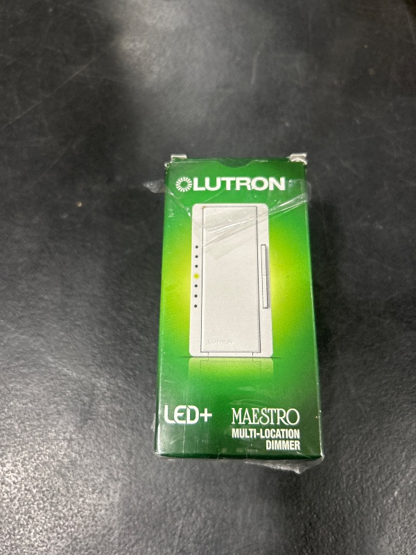 Photo 1 of Lutron Maestro LED+ Dimmer Switch for Dimmable LED, Halogen and Incandescent Bulbs, 150W/Single-Pole or Multi-Location, MACL-153M-WH, White (6-Pack)