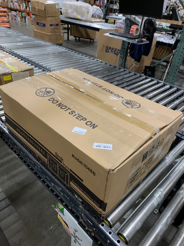 Photo 1 of Stainless Steel Kitchen Sink with Faucet Laundry Utility Sink, Room Wash Basin Easy Clean Double-Bowl, 700mm/27.5Inch