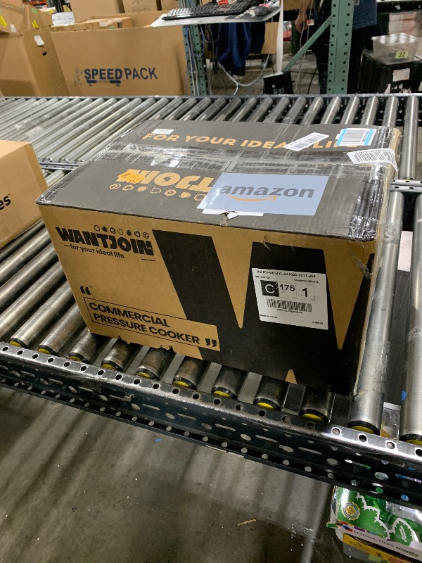 Photo 1 of WantJoin Stainless Steel Pressure Cooker, Spring Valve Safeguard Devices, Gas Stove Eletric Stove Cooking (14qt)