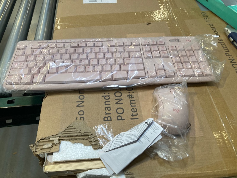 Photo 1 of Logitech MK270 Wireless Keyboard and Mouse Combo for Windows, 2.4 GHz Wireless, Compact Mouse, 8 Multimedia and Shortcut Keys, 2-Year Battery Life, for PC, Laptop - Rose