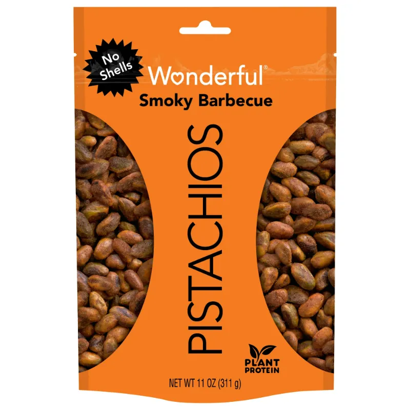Photo 1 of BEST BY 03/13/2025 Wonderful Pistachios BBQ Unshelled  11 oz