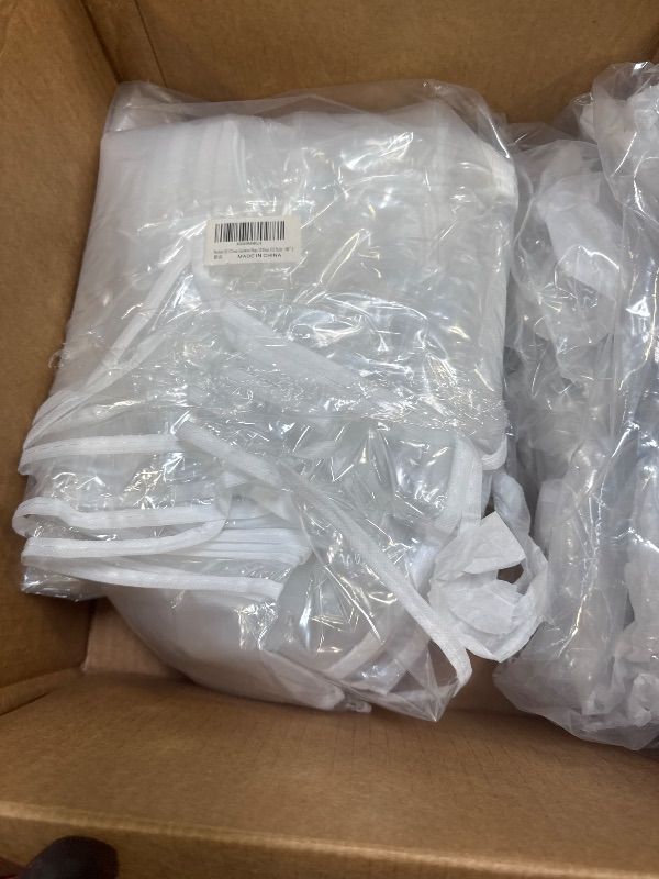 Photo 1 of 60" Dress Bags for Gowns, 12 Packs All Clear Garment Bags for Hanging Clothes, Plastic Waterproof Dress Cover with Zipper for Dresses, Coats, Uniforms 

