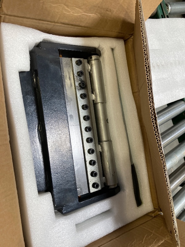 Photo 1 of 14 inch manual bending brake, bending angle 0-90, hand brake  45# Steel mini brake sheet soft Metal  bendign folding Machine