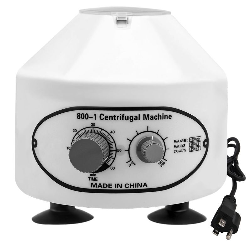 Photo 1 of Centrifuge Machine, Lab Benchtop Centrifuges, Desktop Electric Lab Laboratory Centrifuge Machine Lab Medical Practice w/Timer and Speed Control - Low Speed,4000 RPM, Capacity 20 ML x 6-110v