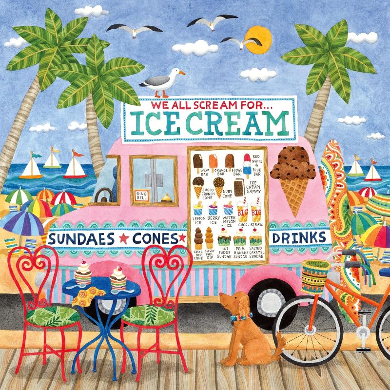 Photo 1 of Ceaco - Food Trucks - Ice Cream Truck II - 500 Piece Jigsaw Puzzle
