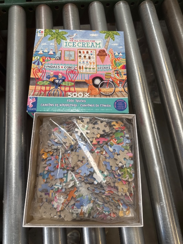Photo 1 of Ceaco - Food Trucks - Ice Cream Truck II - 500 Piece Jigsaw Puzzle
