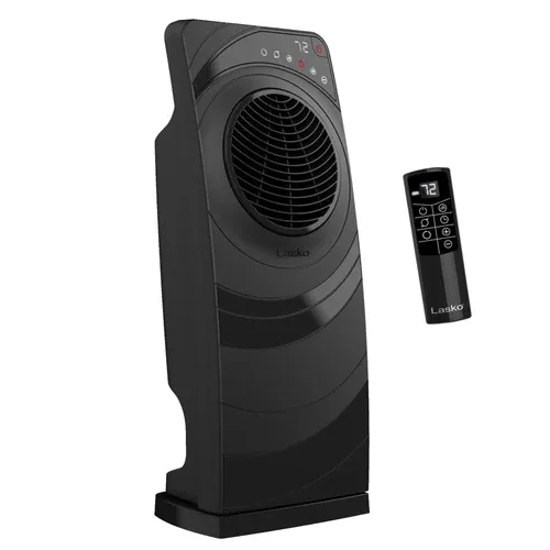 Photo 1 of Lasko Elite Collection Revolution Ceramic Space Heater with Remote, CC23630, Black
