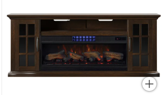 Photo 2 of Tresanti Mayson TV Console with ClassicFlame CoolGlow 2-in-1 Electric Fireplace and Fan
