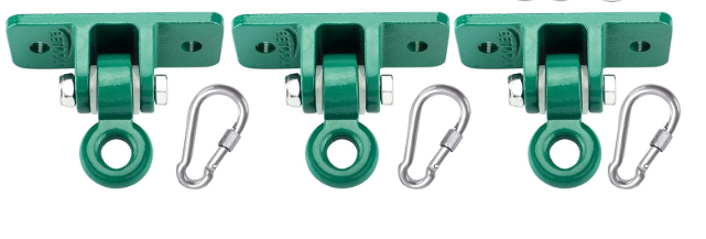 Photo 1 of BETOOLL Heavy Duty Swing Hanger for Kids Playground Indoor Outdoor with Mounting Hardware Provided, Set of 3
