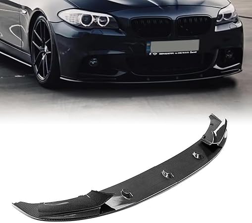 Photo 1 of JHRISE Front Splitter Compatible with BMW 5-Series F10 2011-2016 520i 535i 550i M Sport Front Bumper Spoiler Lip (Gloss Black)