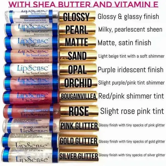 Photo 1 of Pack of 3 LipSense GLOSS - Moisturizing Lip Gloss by Senegence (Random 3 Colors), 

