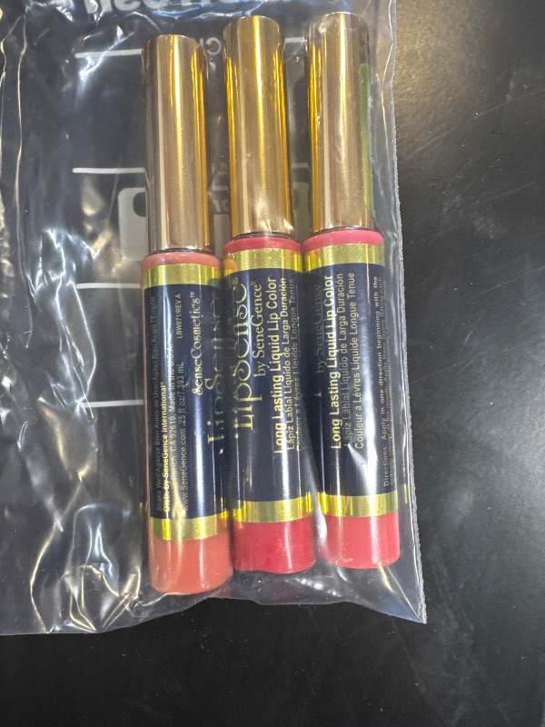Photo 1 of Pack of 3 LipSense GLOSS - Moisturizing Lip Gloss by Senegence (Random 3 Colors), 
