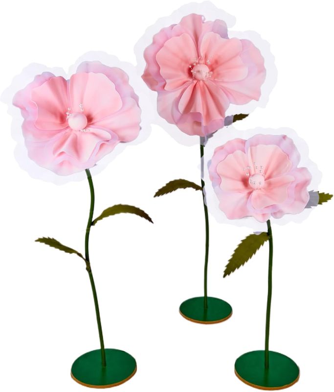 Photo 1 of Large Artificial Flowers?mariposas Grandes para decoracion,Wedding Decorations for Reception?Giant Paper Flowers?Outdoor Artificial Flowers, Wedding Arch Flowers(3 Base)
