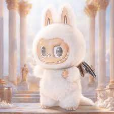 Photo 1 of POP MART THE MONSTERS Angel in Clouds Labubu Vinyl Plush 58 X 33cm White