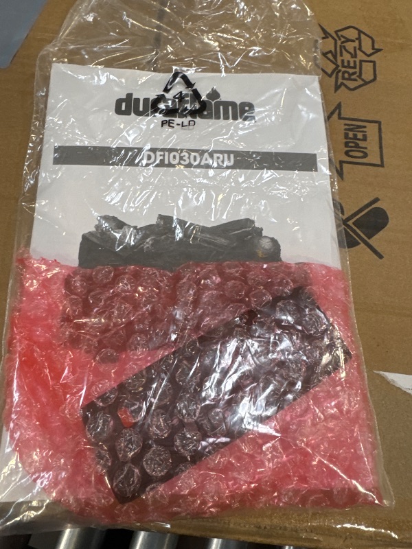 Photo 1 of duraflame Electric Log Set 1,000 Sq Ft Heater, Faux Logs Insert with Infrared Flames for Existing Fireplaces, Remote Control Included