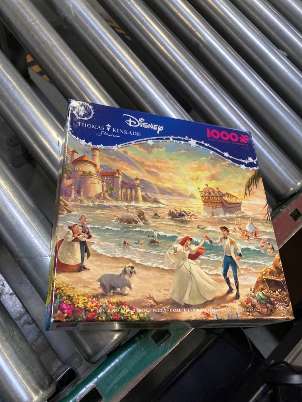 Photo 1 of Ceaco - Thomas Kinkade - Disney - The Little Mermaid - Celebration of Love - 1000 Piece Jigsaw Puzzle, 26.6 x 19