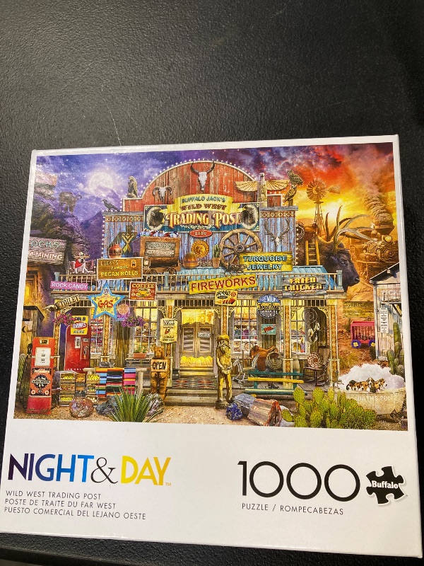 Photo 1 of Buffalo Games - Jeff Haynie - Wild West Trading Post - 1000 Piece Jigsaw Puzzle for Adults -Challenging Puzzle Perfect for Game Nights - Finished Size is 26.75 x 19.75