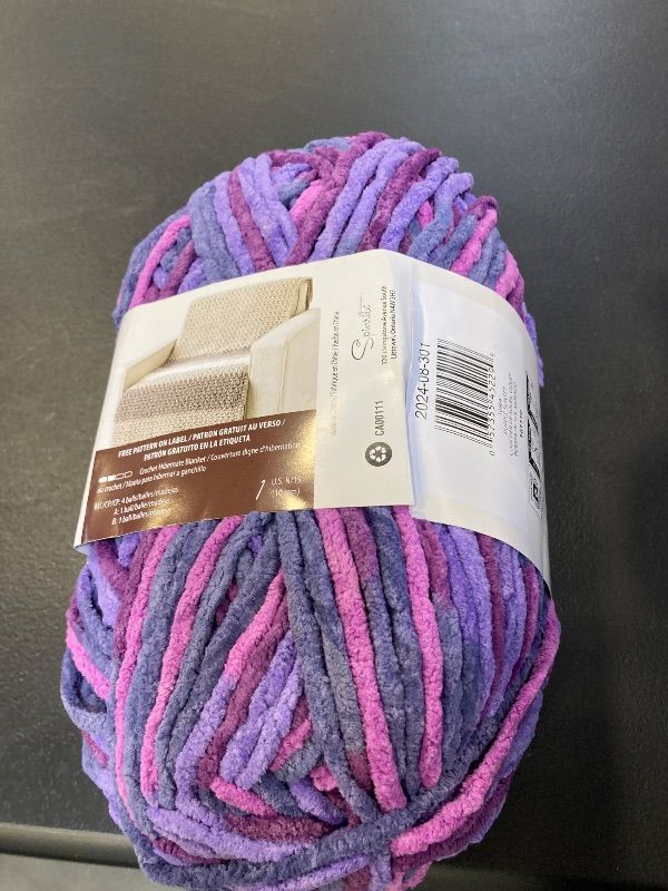 Photo 1 of Bernat Blanket Big Ball Yarn - Purple Sunset