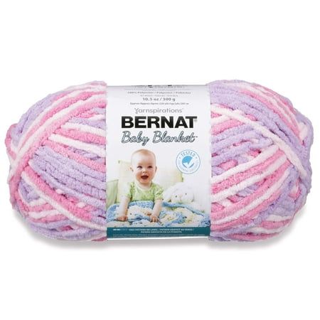 Photo 1 of Bernat® Baby Blanket™ #6 Super Bulky Polyester Yarn Pretty Girl 10.5oz/300g 220 Yards
