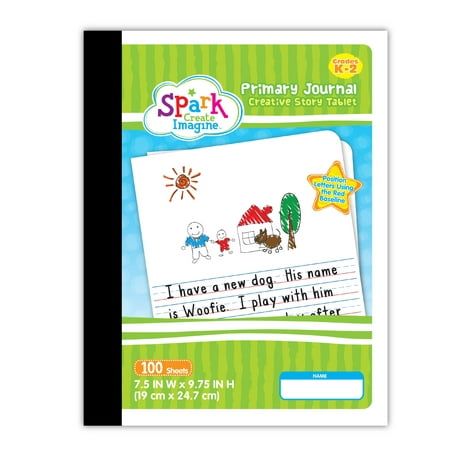 Photo 1 of Box of 12 Spark Create Imagine 100 Sheets Primary Journal, 9.75 x 7.5, Half Page Ruled
