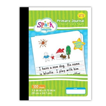 Photo 1 of Spark Create Imagine 100 Sheets Half Page Ruled Primary Journal 9.75 X 7.5 -12 pack-
