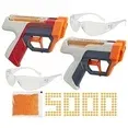 Photo 1 of Nerf Pro Gelfire Dual Wield 2-Pack, 5000 Rounds, 2x100 Round Integrated Hoppers, Eyewear, Ages 14+
