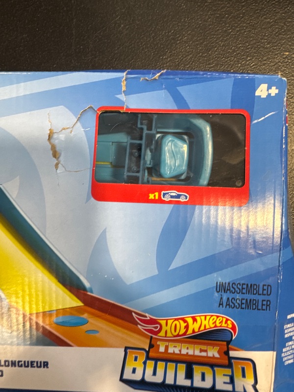 Photo 1 of Hot Wheels Toy Car Set, Track Builder Unlimited Long Jump Pack, Playset with 13 Component Parts & 1:64 Scale Vehicle
