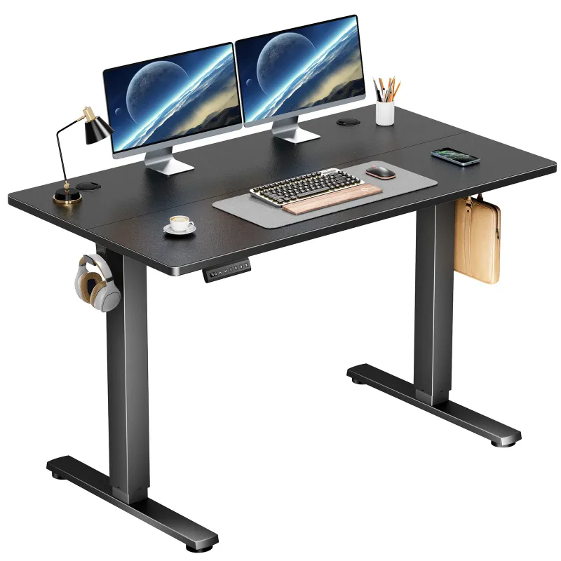 Photo 1 of Electric Standing Desk Height Adjustable 40×24 Inch Stand Up Sit Stand Computer Workstation Ergonomic Work Table Oak 