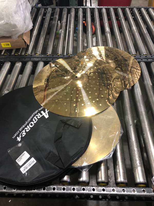 Photo 1 of Arborea Cymbal Pack Alloy Cymbals Drum Cymbal Set 14"/16"/18"/20" Plus Free Cymbal Bag 5 Pieces Cymbals for Drum Set