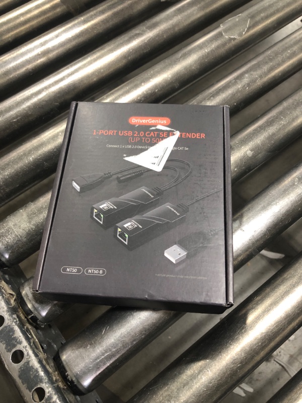 Photo 1 of DriverGenius NT50 USB 2.0 Ethernet Extender Over Cat5e/Cat6/CAT7 - USB Network RJ45 Extender Repeater up to 165ft (50M) Compatible for Win/Mac/Ubuntu (Driver Free Version)