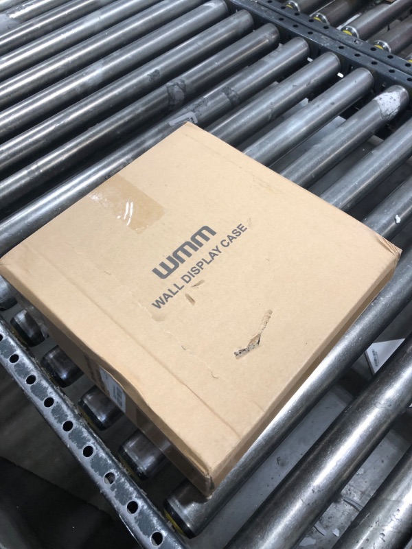 Photo 1 of Clear Display Case for Figures, Wall-Mounted Doll Storage Box, Adjustable Display Stand with Door Dust and Moisture Proof Suitable for Lego Collectibles Action Figures Pop Mart (Yellow)