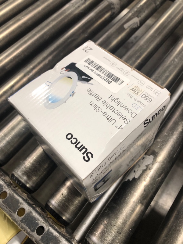 Photo 1 of Sunco 4 Inch LED Recessed Lights, Canless Ceiling Light Slim, 650 LM, 10W, Selectable CCT 2700K/3000K/4000K/5000K/6000K, Dimmable, Wafer Thin, with Junction Box ETL 2 Pack