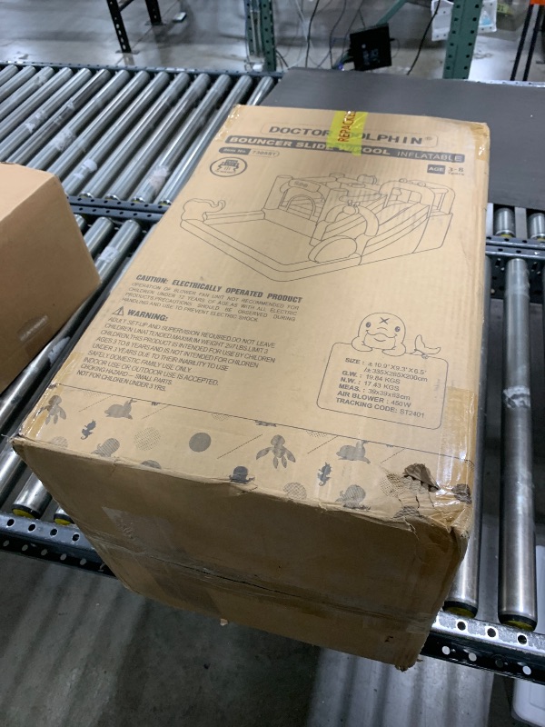 Photo 1 of SunSports Inflatable Water Slide, Bounce House for Kids 3-6, Inflatable Water Park with Splash Pool