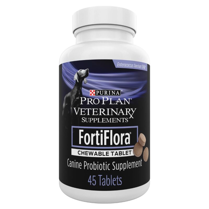 Photo 1 of Purina Pro Plan Veterinary Supplements FortiFlora Chewable Dog Probiotic 45 ct. Canister (best by 03-2025)