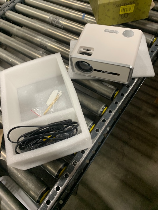 Photo 1 of VIZONY Mini Projector with WiFi and Bluetooth, 450ANSI 1080P FHD Home Movie Projector, Portable Outdoor Projector with 250" Display+Zoom, Compatible w/Phone/Laptop/TV Stick-Indoor&Outdoor