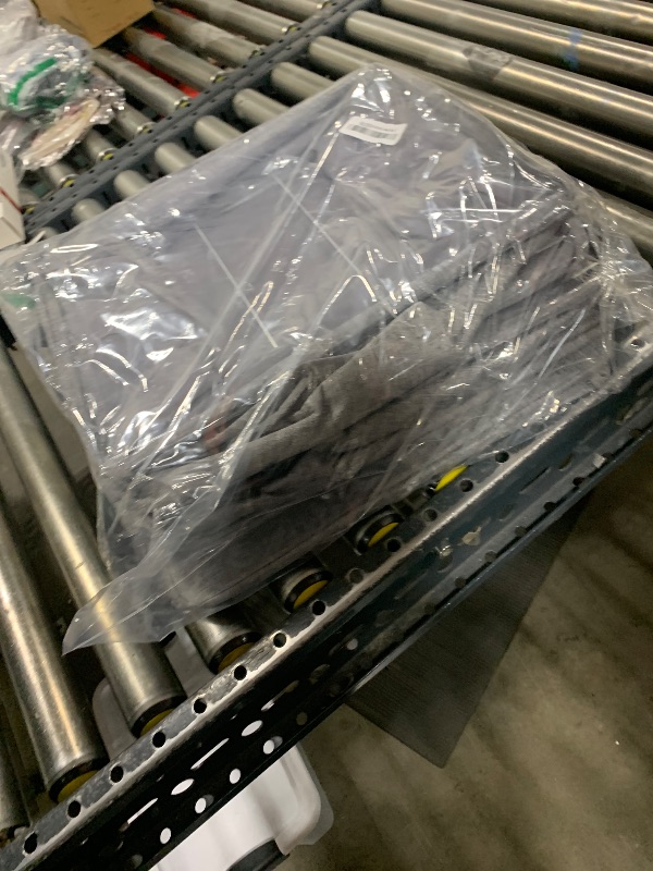 Photo 1 of Lifewit Fabric Storage Boxes 6 Pcs, Stackable Storage Bins with Clear Lids, Foldable Oxford Cloth Cube Closet Organizer Baskets, Clothes Containers for Towels, Blankets, Books, Light Grey-Large