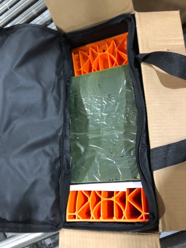 Photo 1 of BOYISEN Camper Levelers - RV Leveling Blocks Ramp Kit, Lift Up to 6in for RV Camper Travel Trailer, RV Levelers with Chock, Anti-Slip Mat and Carrying Bag (1 Pack)