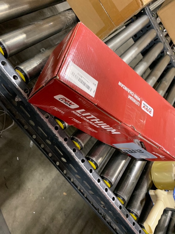 Photo 1 of Cordless Mini Chainsaw, 20V Max Battery 6 Inch Small Chain Saw, One-Hand Handheld Electric Portable Chainsaw for Cutting Wood Trimming and Woodworking- Mini Chain Saw Cordless with 1 Batter