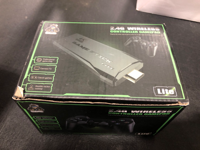 Photo 1 of Wireless Retro Game Console Stick Built-in 20000+ Classic Games, 4K HDMI Output Nostalgia Plug & Play Retro Video Gaming Stick with 18 Emulators and Dual 2.4G Wireless Controller?64GB Card?