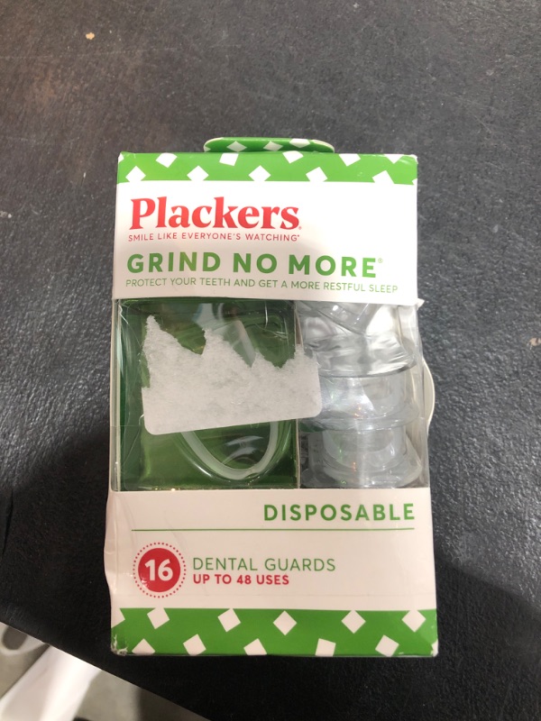 Photo 1 of Plackers Grind No More Dental Night Guard for Teeth Grinding, 14 Count