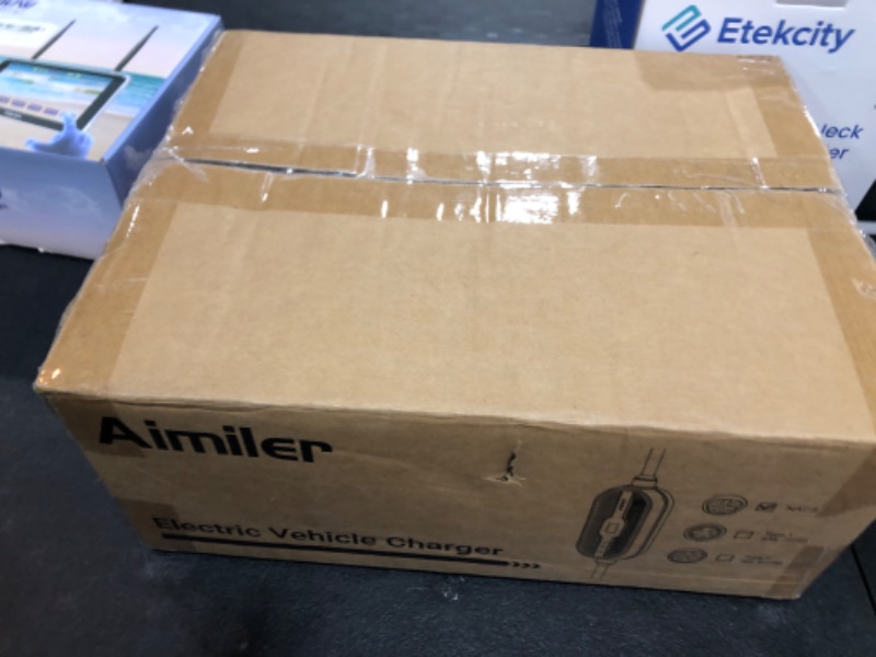 Photo 1 of AIMILER Level 2 Tesla Charger(Wireless WiFi APP), 240V, 32 Amp, NEMA 14-50 Plug, 25ft Cord - Portable/Home NACS Connector Electric Car(EV) Charger for Tesla - Compatible with Tesla Model X/Y/3/S