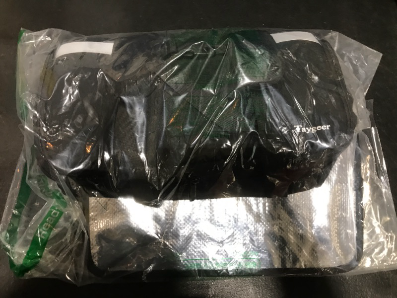 Photo 1 of Taygeer Food Delivery Backpack, Expandable Insulated Food Delivery Bag for Grocery Bike, Large Leakproof Waterproof Hot Pizza Bags with 4 Mesh Pockets Reflective Strip for Uber Eat, Doordash, Black