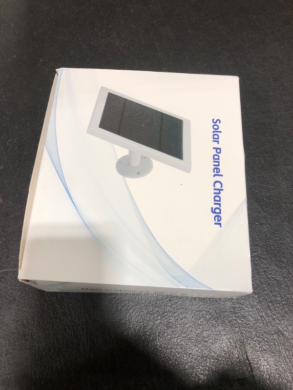 Photo 1 of Solar Panel for Ring Camera, 4W Solar Charger Compatible with Ring Spotlight &Stick Up Outdoor Cam Battery, 10FT/3M Long Cable with USB-C to Ring Barrel Plug Adapter, Black